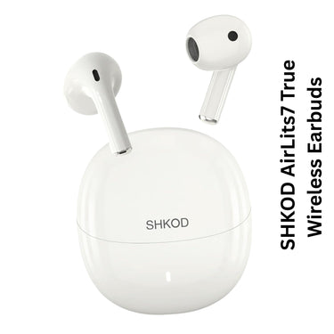 SHKOD AirLits7 True Wireless Earbuds with ENC Noise Reduction, 38H Playtime & Fast Charging